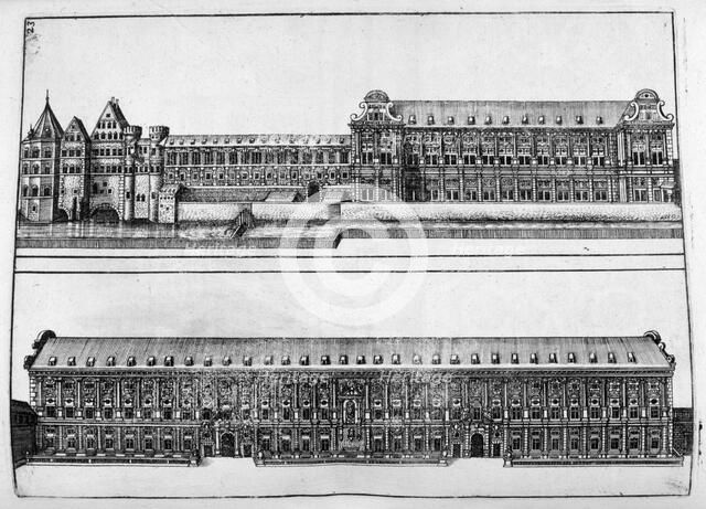 Chateau design, 1664. Artist: Georg Andreas Bockler
