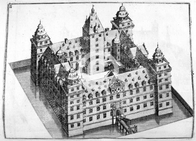 Chateau design, 1664. Artist: Georg Andreas Bockler