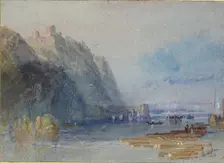 Chateau Hamelin, between Oudon and Ancenis, c1830. Artist: JMW Turner