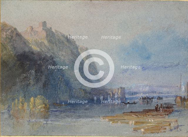 Chateau Hamelin, between Oudon and Ancenis, c1830. Artist: JMW Turner.