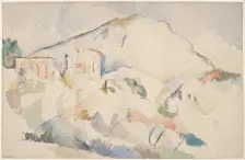 Château Noir and Mont Sainte-Victoire, ca 1890-1895. Artist: Cézanne, Paul (1839-1906)