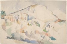 Château Noir and Mont Sainte-Victoire, ca 1890-1895. Artist: Cézanne, Paul (1839-1906)