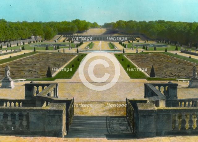 Chateau of Vaux-Le-Vicomte, Maincy, Seine-et-Marne, France, 1925. Creator: Frances Benjamin Johnston.