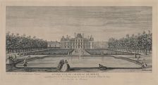 Chateau of Berny from the Gardens. Creator: Jacques Rigaud (French, 1681-1754)