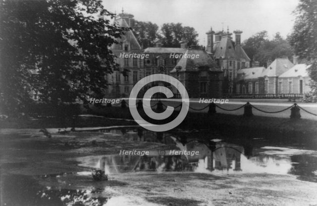 Chateau of Courances, Courances, Seine et Marne, France, 1925. Creator: Frances Benjamin Johnston.