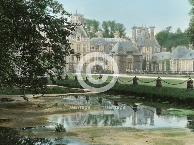Chateau of Courances, Courances, Seine et Marne, France, 1925. Creator: Frances Benjamin Johnston.