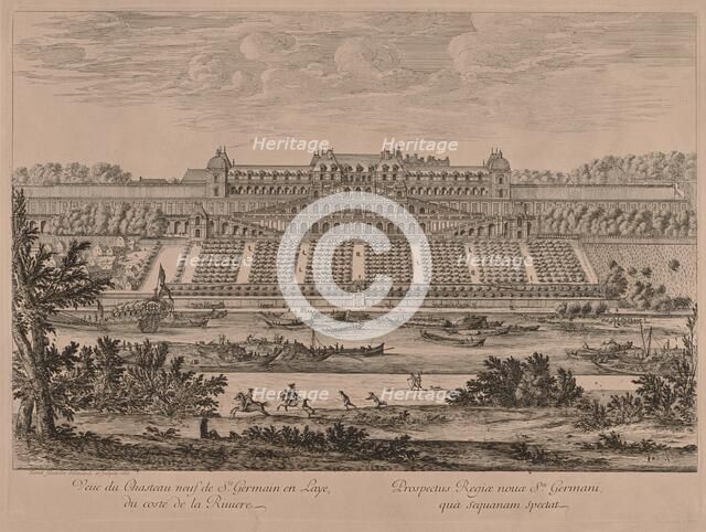 Chateau of St. Germain en Laye from the River. Creator: Jacques Rigaud (French, 1681-1754).