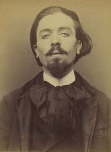Chatel. Charles. 25 ans, né le 8/10/68 à Paris XVIIle. Anarchiste. 14/3/94., 1894. Creator: Alphonse Bertillon