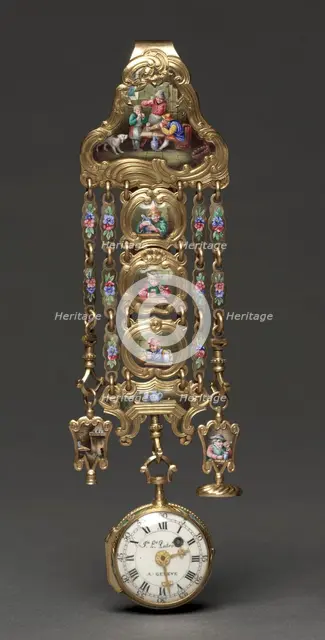 Chatelaine Watch, mid 1800s. Creator: Unknown.