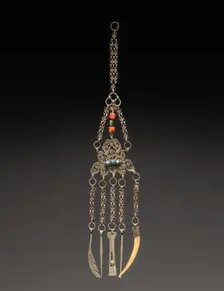Chatelaine with Toilet Articles, 1800s. Creator: Unknown