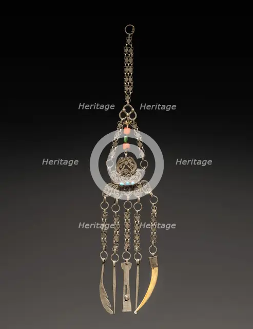 Chatelaine with Toilet Articles, 1800s. Creator: Unknown.