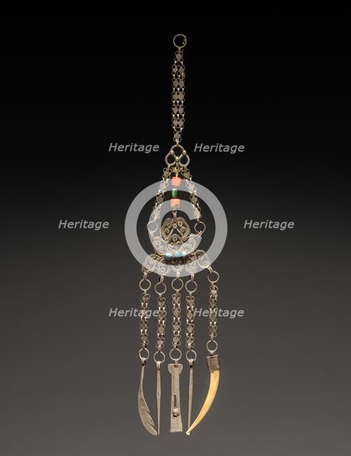 Chatelaine with Toilet Articles, 1800s. Creator: Unknown.