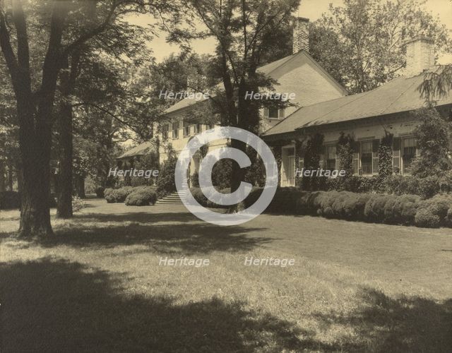 "Chatham," Colonel Daniel Bradford Devore house, 120 Chatham Lane, Fredericksburg, Virginia., 1927. Creator: Frances Benjamin Johnston.