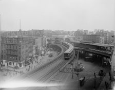 Chatham Square, New York City, N.Y., ca 1900. Creator: Unknown
