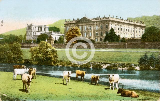 Chatsworth House, Derbyshire, c1900-1907. Creator: Unknown.
