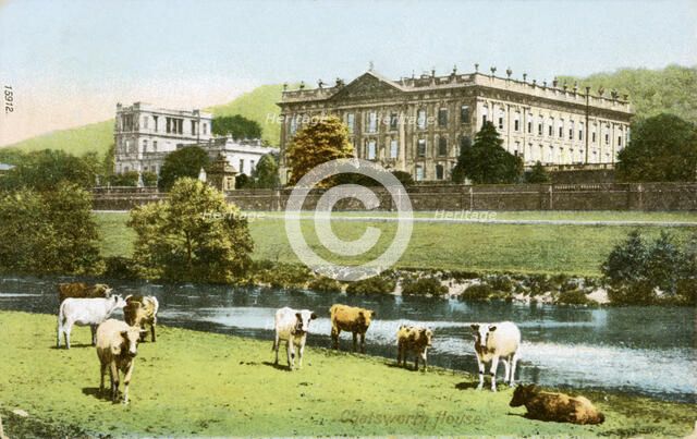 Chatsworth House, Derbyshire, c1900-1907. Artist: Unknown