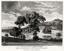 Chatsworth in Derbyshire, The Seat of his Grace the Duke of Devonshire 1775. Artist: Michael Angelo Rooker