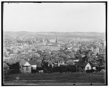 Chattanooga and Missionary Ridge from Cameron Hill, c1902. Creator: William H. Jackson