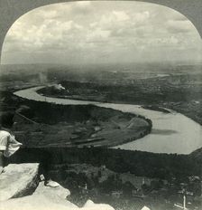 Chattanooga and Tennessee River Valley from Lookout Mountain, Tennessee c1930s. Creator: Unknown