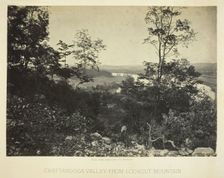 Chattanooga Valley from Lookout Mountain, 1864/66. Creator: George N. Barnard
