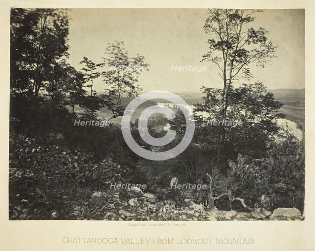 Chattanooga Valley from Lookout Mountain, 1864/66. Creator: George N. Barnard.
