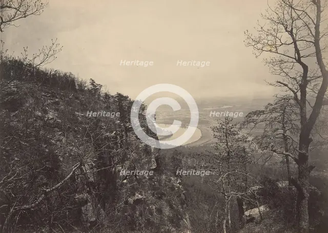 Chattanooga Valley from Lookout Mountain No. 2, 1860s. Creator: George N. Barnard.