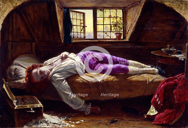 Chatterton (The Death of Chatterton), 1856. Creator: Henry Wallis.