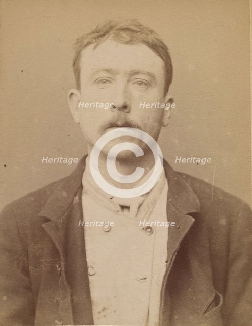 Chauman. Nicolas. 38 ans, né à Paris XVe. Puisatier. Anarchiste. 6/3/94., 1894. Creator: Alphonse Bertillon.