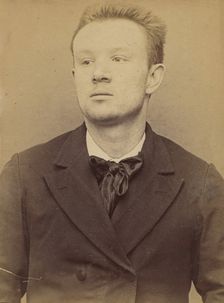 Chaumelin. Odilon. 22 ans, né à Paris VIe. Publiciste. Anarchiste. 24/3/94. , 1894. Creator: Alphonse Bertillon