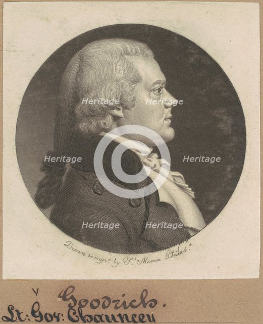 Chauncey Goodrich, 1799. Creator: Charles Balthazar Julien Févret de Saint-Mémin.