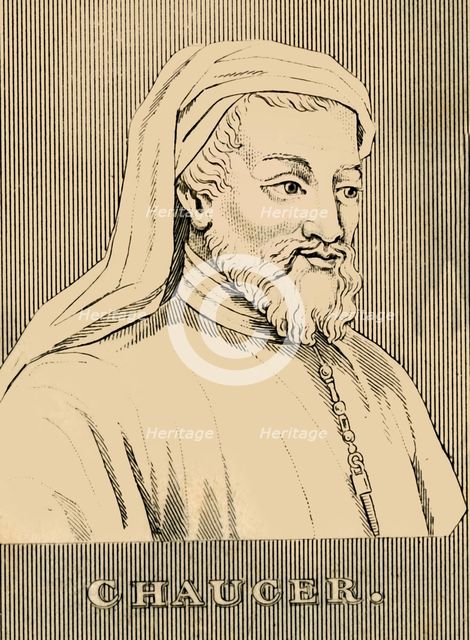 'Chaucer', (1343-1400), 1830. Creator: Unknown.