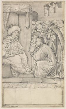 Chaucer's Man of Law's Tale - Design, 1862-1864. Creator: Sir Edward Coley Burne-Jones