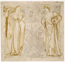 Chaucer's Legend of Good Women - Hypsiphile And Medea, 1864. Creator: Sir Edward Coley Burne-Jones