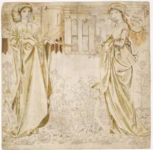 Chaucer's Legend of Good Women - Phyllis And Hypermnestra, 1864. Creator: Sir Edward Coley Burne-Jones