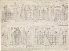 Chaucer's Legend of Good Women - sketch, c1864. Creator: Sir Edward Coley Burne-Jones