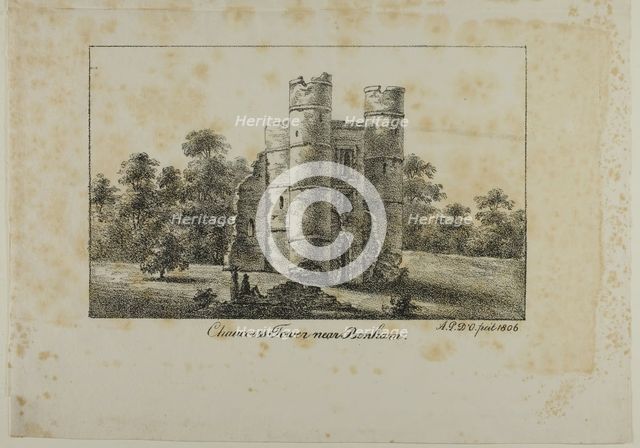 Chaucer's Tower Near Benham, 1806. Creator: Antoine Philippe d'Orléans.