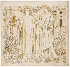 Chaucer's Legend of Good Women - Amor and Alcestis, 1864. Creator: Sir Edward Coley Burne-Jones
