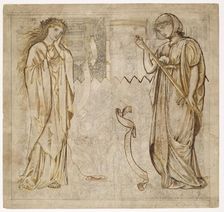 Chaucer's Legend of Good Women - Ariadne and Lucretia, 1864. Creator: Sir Edward Coley Burne-Jones