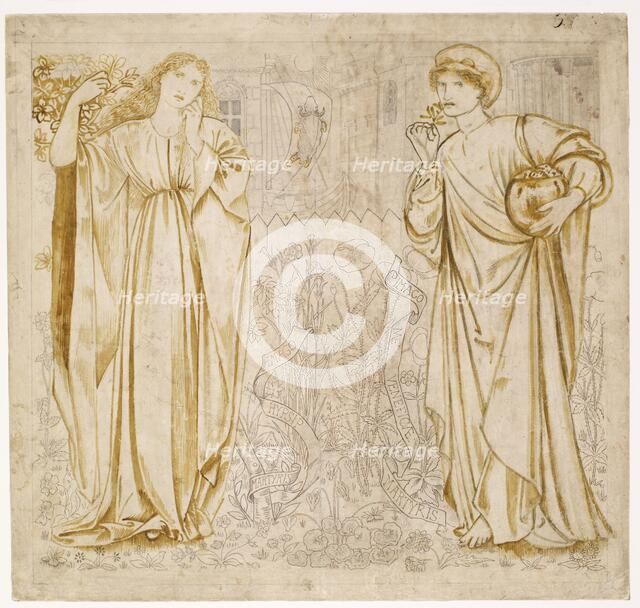 Chaucer's 'Legend of Good Women' - Hypsiphile And Medea, 1864. Creator: Sir Edward Coley Burne-Jones.