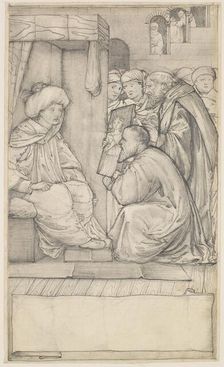 Chaucer's Man of Law's Tale - Design, 1862-1864. Creator: Sir Edward Coley Burne-Jones