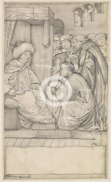 Chaucer's Man of Law's Tale - Design, 1862-1864. Creator: Sir Edward Coley Burne-Jones.