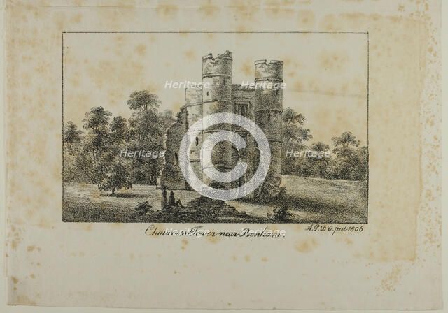 Chaucer's Tower Near Benham, 1806. Creator: Antoine Philippe d'Orléans.