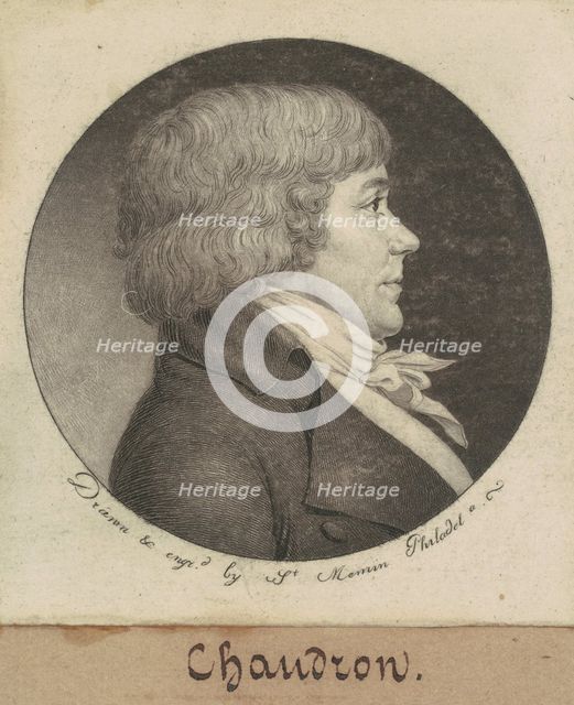 Chaudron, 1798-1802. Creator: Charles Balthazar Julien Févret de Saint-Mémin.