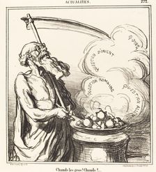Chauds les gros! Chauds!..., 1868. Creator: Honore Daumier