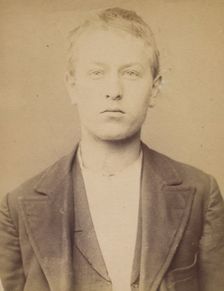 Chauvin. émile. 18 ans, né à Paris IVe. Employé. Anarchiste. 1/3/94., 1894. Creator: Alphonse Bertillon