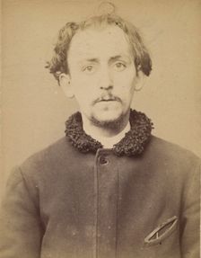 Chavanne. Gaston. 26 ans, né à Paris VIe. Graveur. Anarchiste. 28/2/94., 1894. Creator: Alphonse Bertillon