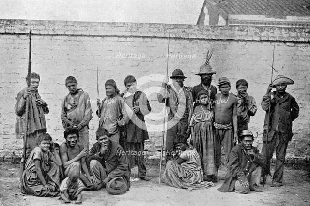 Chavantes (Xavante) indians, São Paulo, Brazil, 1895. Artist: A Frisch