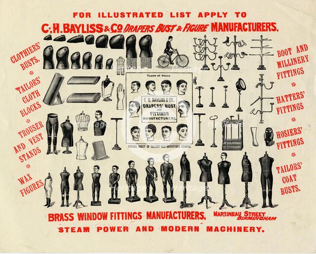 C.H.Bayliss & Co - mens shop dressing, 19th century. Artist: Unknown