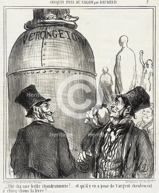 Ché cha une belle chaudronnerie!..., 1865. Creator: Honore Daumier.