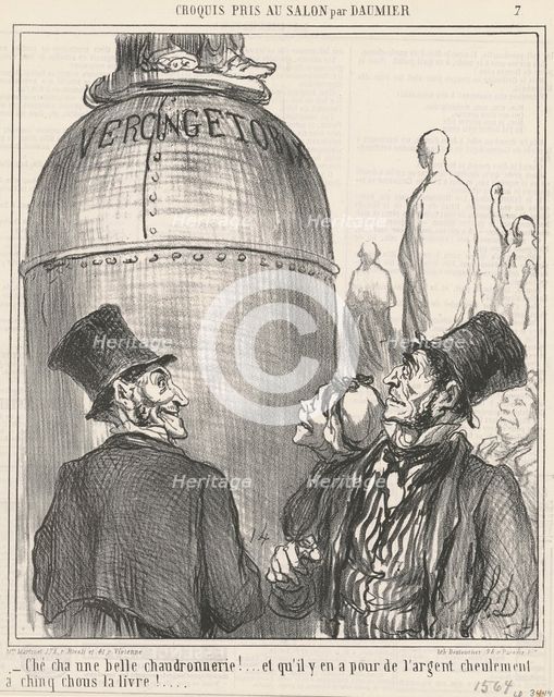 Ché cha une belle chaudronnerie!..., 1865. Creator: Honore Daumier.